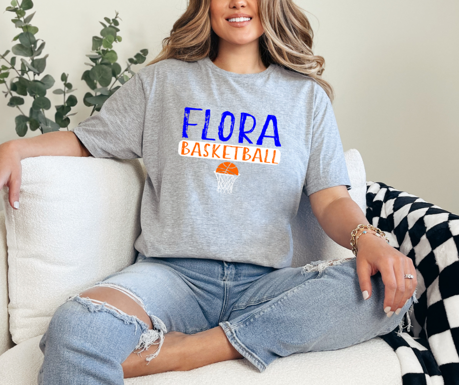 Flora Basketball Basket T-shirt